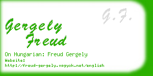 gergely freud business card